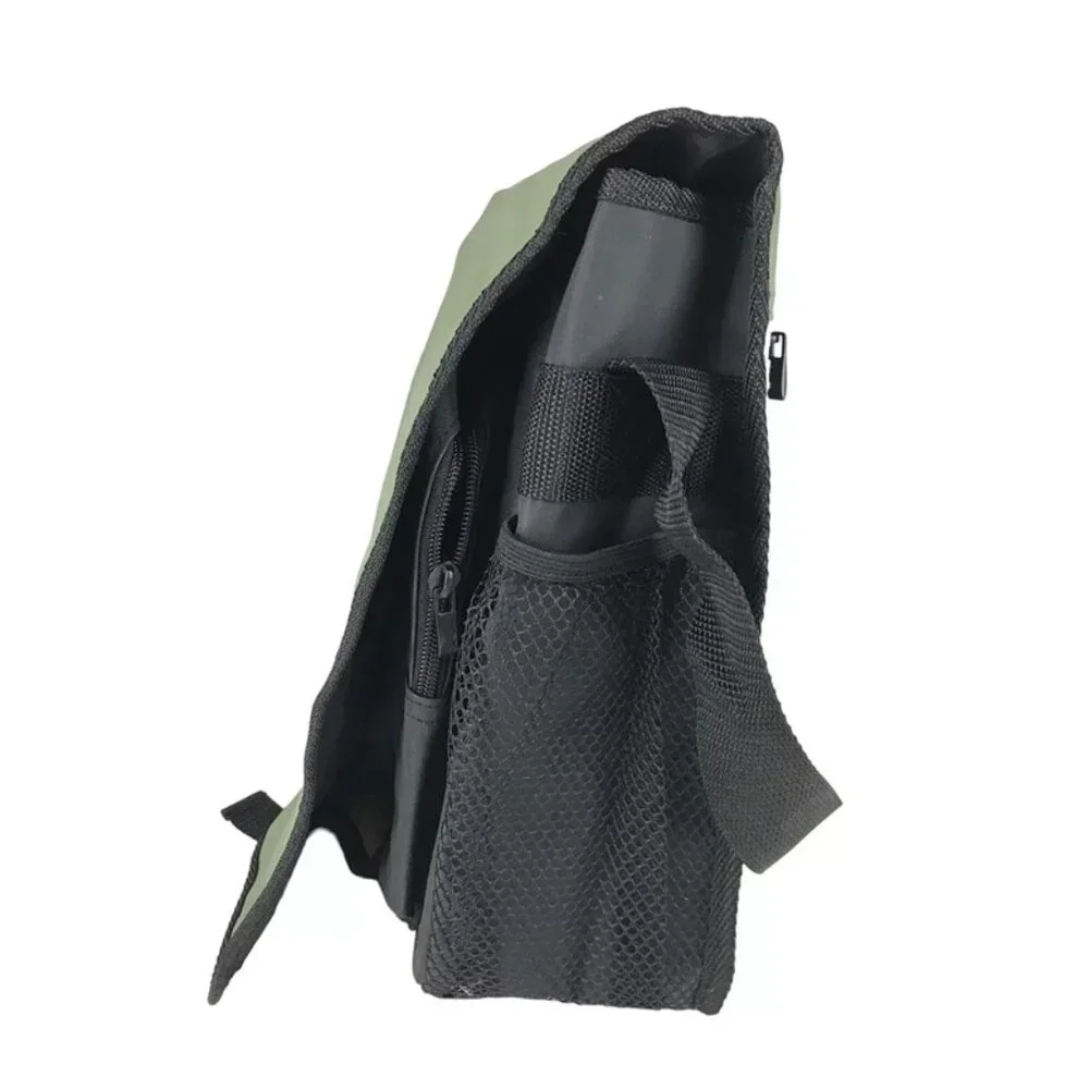 Hugo Boss Unisex Green Black Crossbody‎ Strap Bottle Pocket Messenger Bag